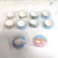 くら寿司シナモロール マスキングテープ &缶バッチ10個セット