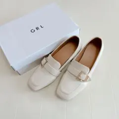 GRL スクエアトゥローファー　24cm