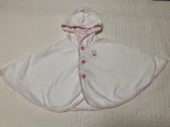 ミキハウス フード付きポンチョ