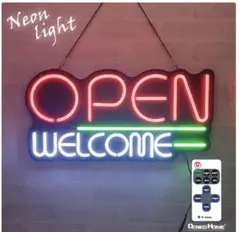 光る LED看板 OPEN CLOSED 両用 吊り下げタイプ W68.5×H - メルカリ