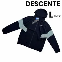 【新品】デサント　薄手　フルジップ フーディー　メンズ　L　接触冷感　バイカラー