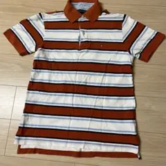 美品TOMMY HILFIGER ボーダーゴルフポロシャツ S/P