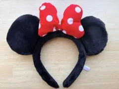 ミニーマウス カチューシャ ディズニー 赤い水玉リボン