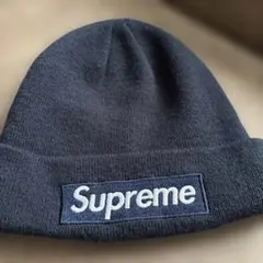 Supreme box logo beanie Navy