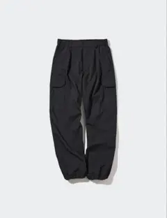 2点セット UNIQLO パラシュートパンツ & イージーカーゴパンツ　ブラック