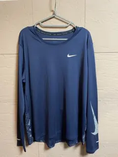 Nike DRI-FIT ネイビー 長袖Tシャツ XXL