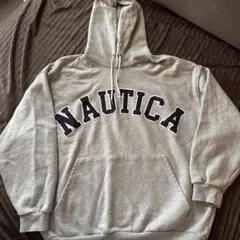 NAUTICA グレー フード付きパーカー