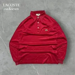 LACOSTE ラコステ 長袖バーガンディポロシャツ カットソー調