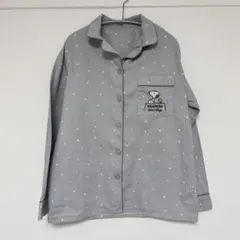 GU スヌーピー フランネルパジャマ 上下セット グレー Sサイズ ピーナッツ