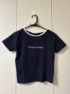 REDYAZEL レディアゼル リンガーロゴTシャツ ネイビー フリーのサムネイル
