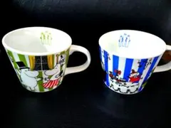 KFC ムーミン マグカップ ブルー グリーン2個セット