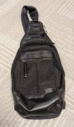 【PORTER/ポーター】HEAT ヒート スリングショルダー ボディバッグ 黒