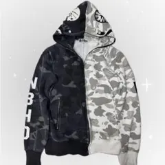 APE BAPE KAWS NEIGHBORHOOD シャーク　パーカー M