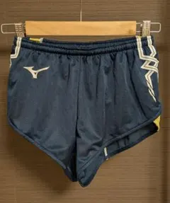 Mizuno 陸上用ショートパンツ M ネイビー/イエロー