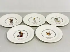 前畑陶器 アリス ケーキ皿 5枚セット　ミニケーキ皿のサムネイル