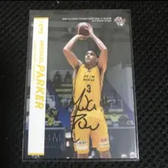 BBM Bリーグ 群馬クレインサンダーズ マイケル・パーカー 直筆サインカード