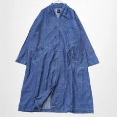 アーバンリサーチ デニムロングシャツワンピース ゆったり Vネック 長袖