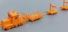 グリーンマックス着色済　保線区車両(オレンジ)　2529【新品未組立】