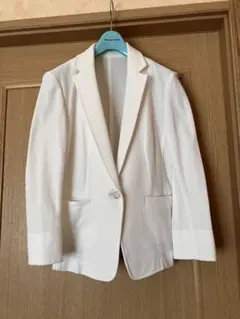 コムサイズム　白テーラードジャケット