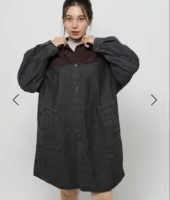 niko and… リメイク風コンビシャツワンピ