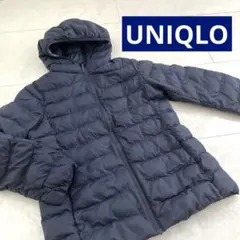【UNIQLO】軽量ダウン ライトウォームパデット 160 フード付き