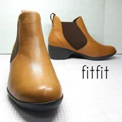 【未使用】フィットフィット fitfit サイドゴア ブーツ ウェッジソール