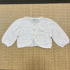 組曲 KUMIKYOKU ベビー カーディガン 白 BM ボレロ　発表会　結婚式