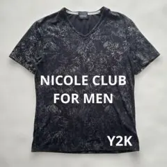 ✨トレンド Y2K ニコルクラブフォーメン Vネック Tシャツのサムネイル