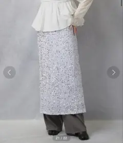 スパンコール装飾　ロングスカート　ライブ参戦服