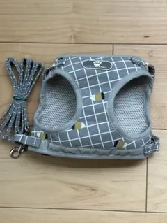 Lサイズ メッシュハーネスリード チェック柄