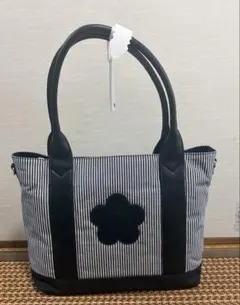新品未使用　MARY QUANT トートバッグ ストライプ柄のサムネイル