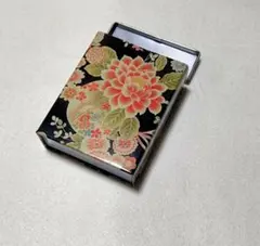 花柄和風 小物入れ 缶 ブリキ ケース