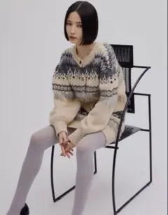 新品】UND 2WAY LADY NORDIC KNIT CARDIGAN - メルカリ
