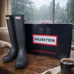 T*R様 HUNTER 未使用 男性 レインブーツ ロング UK8 26.5-2