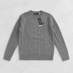 ラルフローレン カシミヤ混 ケーブルニット セーター M