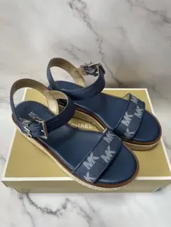 Michael Kors ジャカード デニム エスパドリーユ サンダル23㎝