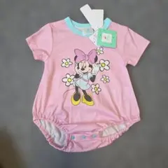 新品未使用。Disney baby ミニーマウスロンパース 80cm