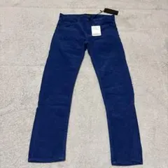 青色コーデュロイロングパンツ 2XLのサムネイル