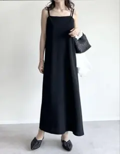 リエディ ジョーゼットポンチロングキャミワンピース