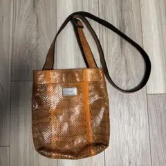 VOLUM ボリューム カラフル パイソン柄 ミニショルダーバッグ ポーチ 