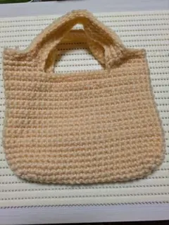 編み物ミニトートバッグ