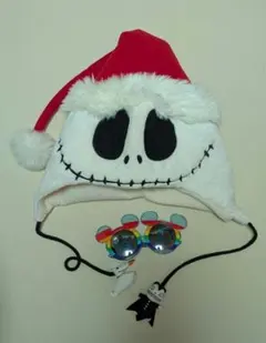 ジャック・スケリントン サンタ帽子　サングラス　プーさんカチューシャ　セット