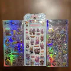 ラブブ&シャカシャカシールセット 3枚入り