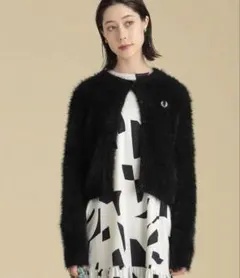 FRED PERRY × Ray BEAMS 別注 シャギー カーディガン