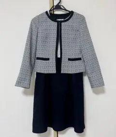 ツイードジャケット＆ワンピーススーツ♥フォーマル♥セットアップ♥サイズ１３♥