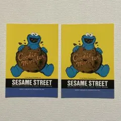 未使用 セサミストリート クッキーモンスター ステッカー セサミ シール