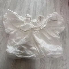 petit main フリル付きトップス 80 ホワイト