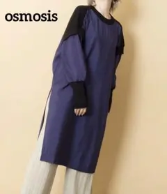 OSMOSIS★　ワンピース　チュニック　異素材　レイヤード　モード系　ゆったり