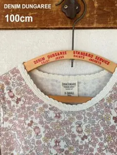 DENIM DUNGAREE 100cmミッキーミニーサーマル 長袖Tシャツ薄手