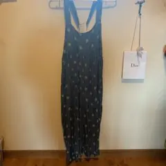 ドット柄サロペット